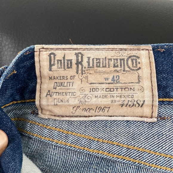 Polo by Ralph Lauren Original Denim Mens 42 - Picture 3 of 10